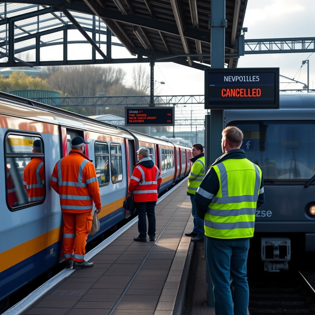 Commuters face disruption at city train station as services halted